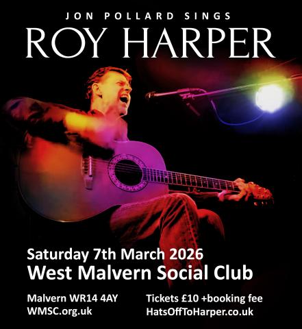 Roy Harper Tribute - West Malvern Social Club 2026